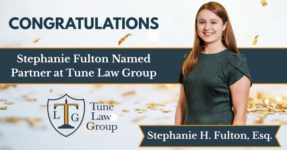 Stephanie H. Fulton, Esq. Elevated to Partner at Tune Law Group, LLC